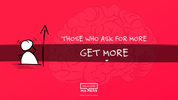 Aspirations act like a ceiling—if you set it low, that's exactly where you'll arrive. Those who want more shift the reference point—that's why they end up higher.