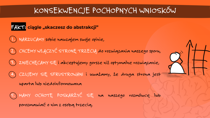 Ile razy w tym tygodniu doznałeś tych konsekwencji? Spokojnie, nie jesteś sam. Większość interakcji i dialogu który "idzie nie tak" kończy się w ten sposób.