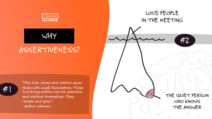 Probably the two best reasons to practise assertiveness. #1 Resilience and #2 Influence.