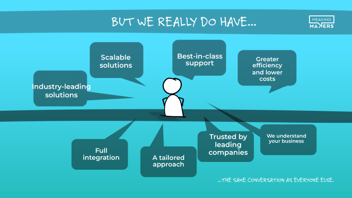 You can play bingo: which of these phrases is constantly used by the sales department in your company? I bet many of them are. Did you know that almost everyone talks like this?